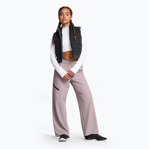 Dámské kalhoty Under Armour Unstoppable Woven Wide Leg tetra grey/black