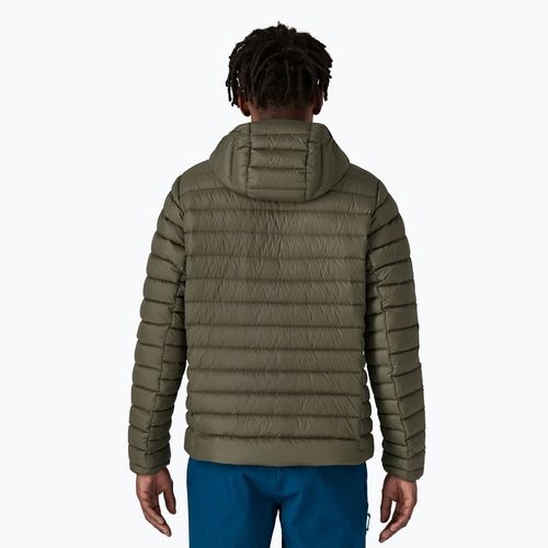 Pánská péřová bunda  Patagonia Down Sweater Hoody pine needle green