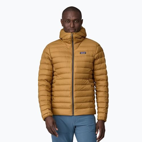 Pánská péřová bunda  Patagonia Down Sweater Hoody rapotor brown