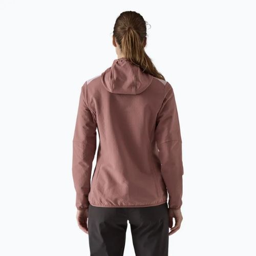 Dámská softshellová bunda Patagonia R2 CrossStrata Hoody dulse mauve