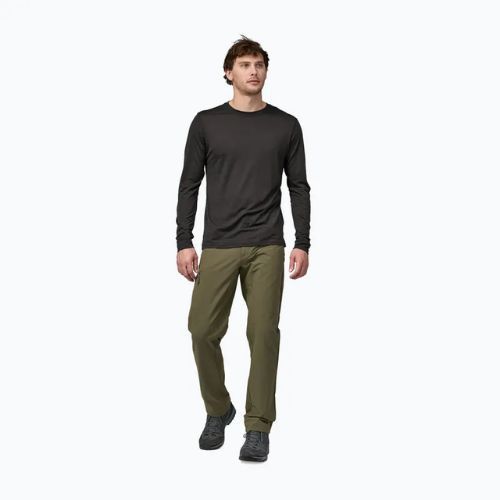 Pánské tričko Patagonia Cap Cool Merino Blend Longsleeve black
