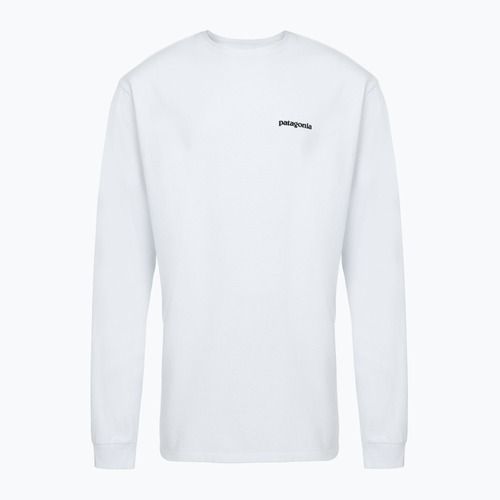 Pánské tričko Patagonia P-6 Logo Responsibili Longsleeve white