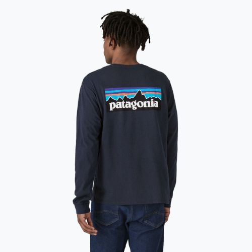 Pánské tričko Patagonia P-6 Logo Responsibili Longsleeve new navy