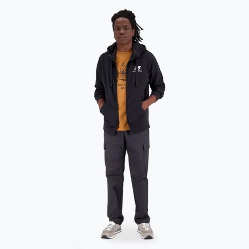 Pánská mikina New Balance Essentials Stacked Logo French Terry black