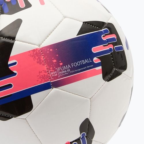 Fotbalový míč PUMA Orbit 6 MS fotbal puma white/lapis lazuli/sunset glow velikost 3