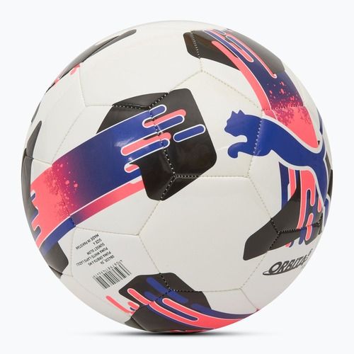 Fotbalový míč PUMA Orbit 6 MS fotbal puma white/lapis lazuli/sunset glow velikost 4