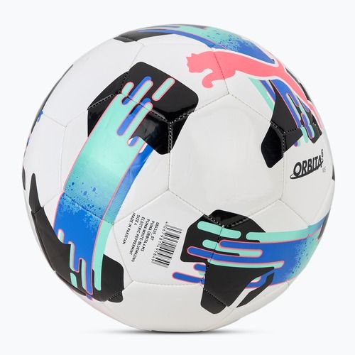 Fotbalový míč PUMA Orbita 6 MS fotbal puma white/bluemazing/electric peppermint velikost 4