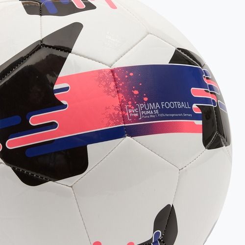 Fotbalový míč PUMA Orbit 6 MS fotbal puma white/lapis lazuli/sunset glow velikost 5