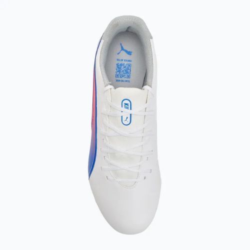 Kopačky PUMA King Match FG/AG puma white/bluemazing/flat light grey/sunset glow
