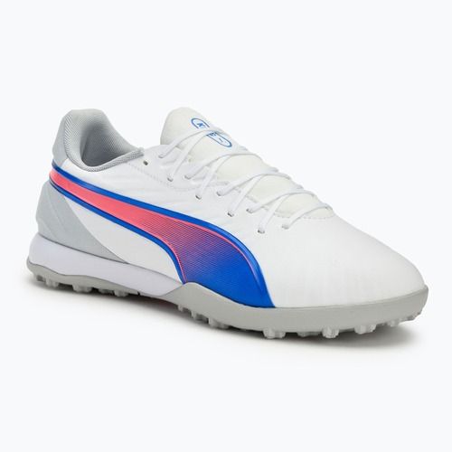 Kopačky PUMA King Match TT puma white/bluemazing/flat light grey/sunset glow