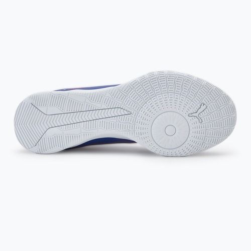 Dětské kopačky PUMA Ultra 5 Play IT Jr lapis lazuli/puma white/sunset gloe