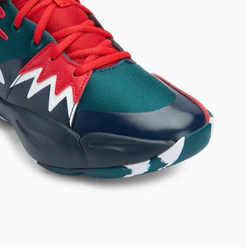 Pánské basketbalové boty  PUMA Genetics club navy/cold green/for all time red
