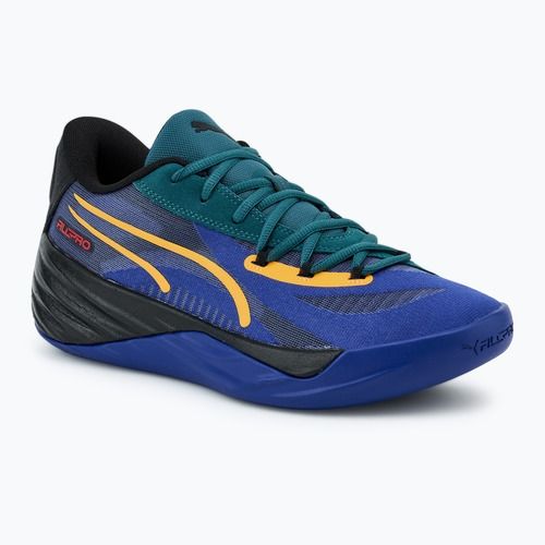 Pánské basketbalové boty PUMA All-Pro Nitro Crowd Craze lapis lazuli/cold green/puma black