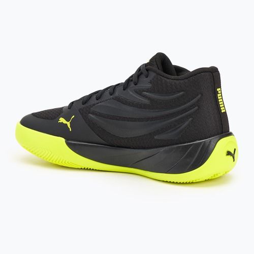 Pánské basketbalové boty PUMA Court Pro puma black/electric lime