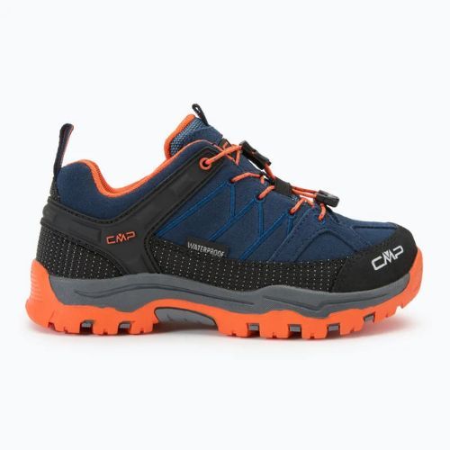 Dětské trekové boty CMP Rigel Low Wp b.blue / arancio