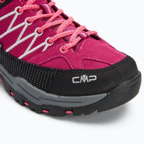 Juniorské boty CMP Rigel Low Wp berry / pink fluo