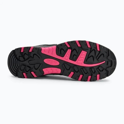 Juniorské boty CMP Rigel Low Wp mineral green / purple fluo