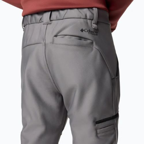 Pánské softshellové kalhoty Columbia Vast Canyon Softshell city grey