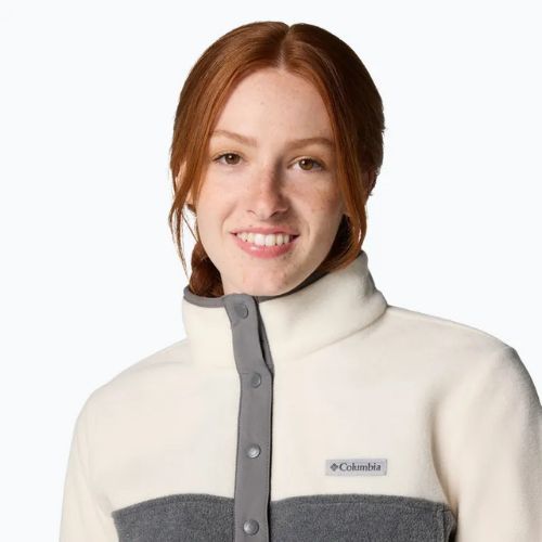 Dámská mikina Columbia Benton Springs 1/2 Snap city grey heather / chelk