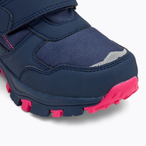 Dětské sněhule KADVA Snowey Mid WaterProof modrá/fuchsie
