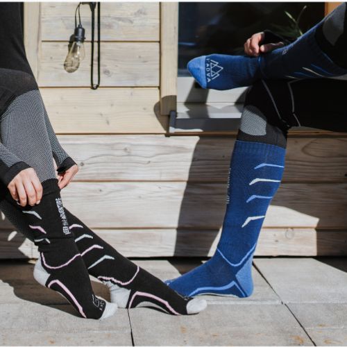 Ski ponožky KADVA Woolan modré
