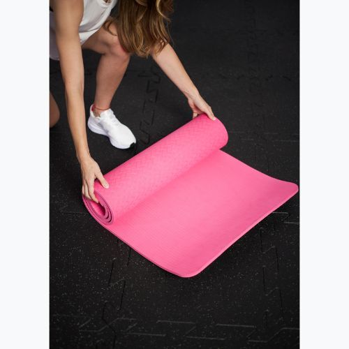 Fitness podložka TREXO TXO-B4Z002-PK 10 mm pink