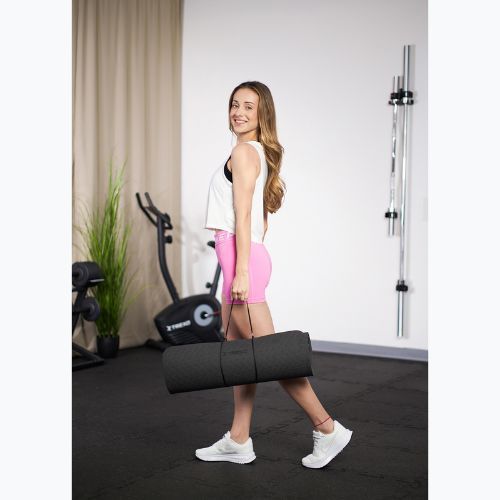 Fitness podložka TREXO TXO-B4Z002-CH 10 mm graphite