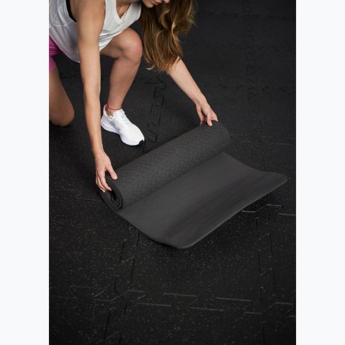 Fitness podložka TREXO TXO-B4Z002-CH 10 mm graphite