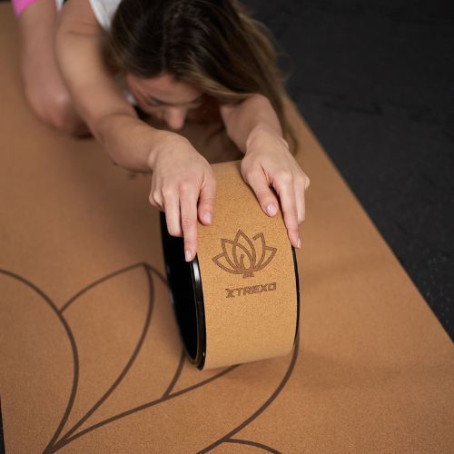 Kruh na jógu XTREXO korkový  TXO-B4Z024-NC natural 