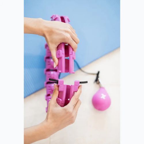 Obruč hula hoop se zátěží  XTREXO TXO-B4Z036-VT violet