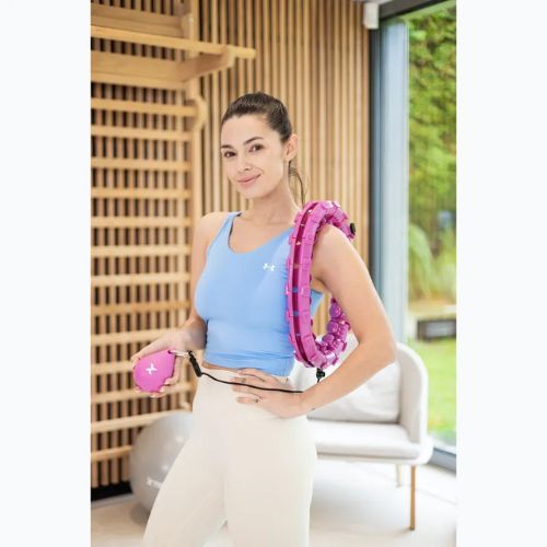 Obruč hula hoop se zátěží  XTREXO TXO-B4Z036-VT violet