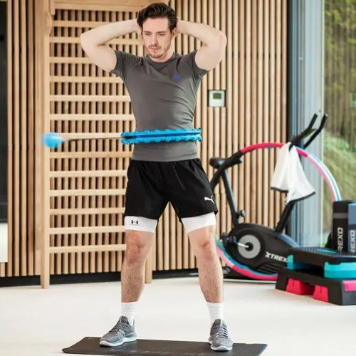 Obruč hula hoop se zátěží  XTREXO TXO-B4Z036-GN blue