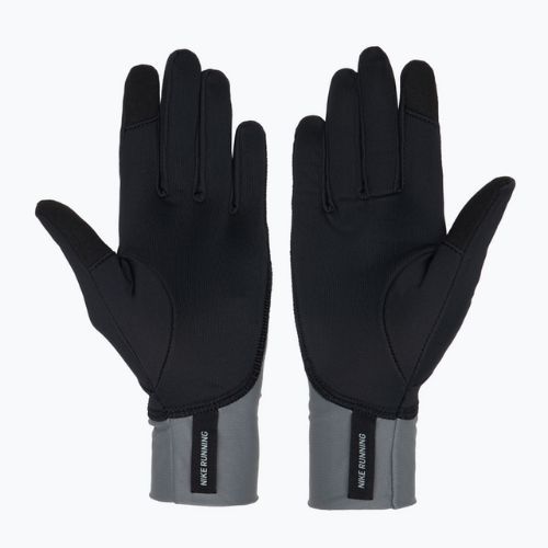 Dámské běžecké rukavice Nike Pacer Midweight RG black/smoke grey/silver