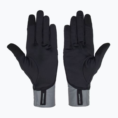 Pánské běžecké rukavice Nike Pacer Midweight RG black/smoke grey/silver