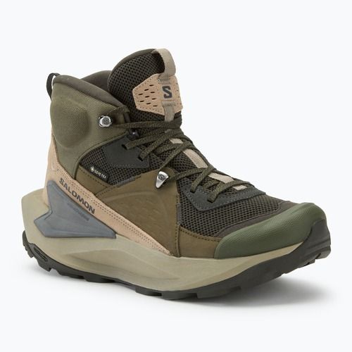 Pánské turistické boty Salomon Elixir Mid GTX peat/vintage khaki/castlerock