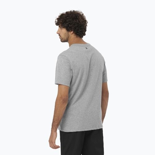 Pánské tričko  Salomon Logo Performance heather grey
