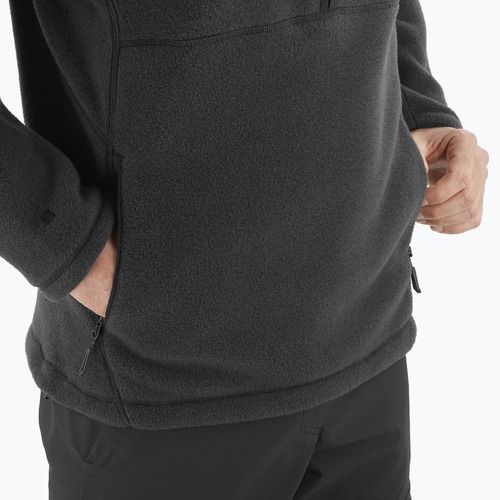 Pánská trekingová mikina Salomon Chroma Fleece Hz deep black