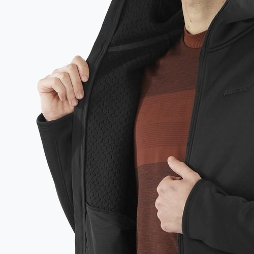 Pánská trekingová mikina Salomon Essential Midwarm Hd deep black