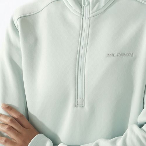 Dámská trekingová bunda Salomon Essential Midwarm HZ misty blue