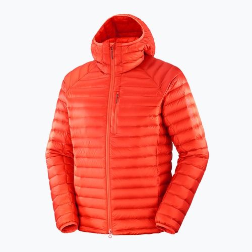 Pánská péřová bunda Salomon Elixir Micro Down Jacket Hd cherry tomato
