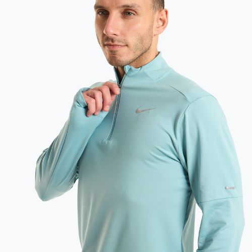 Pánské běžecké tričko Longsleeve Nike Dri-FIT Element 1/2-Zip denim tyquoise