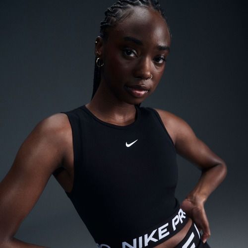 Dámské fitness  tílko  tank top  Nike Pro Dri-Fit black/white