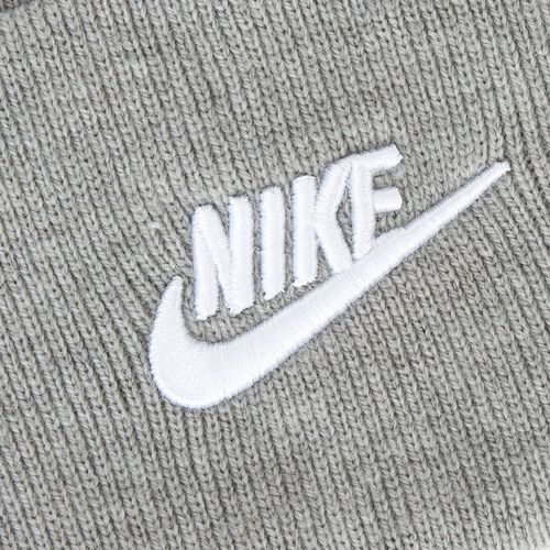 Zimní čepice  Nike Peak Futura Beanie dark grey heather/white