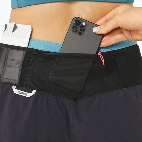 Dámské běžecké šortky ASICS Fujitrail 2-N-1 performance black/gris blue