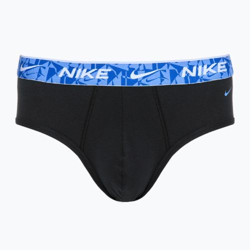 Pánské slipy Nike Everyday Cotton Stretch Brief 3 pary black/green/black