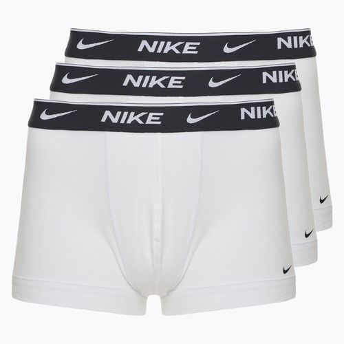 Pánské boxerky  Nike Everyday Cotton Stretch Trunk 3 páry white