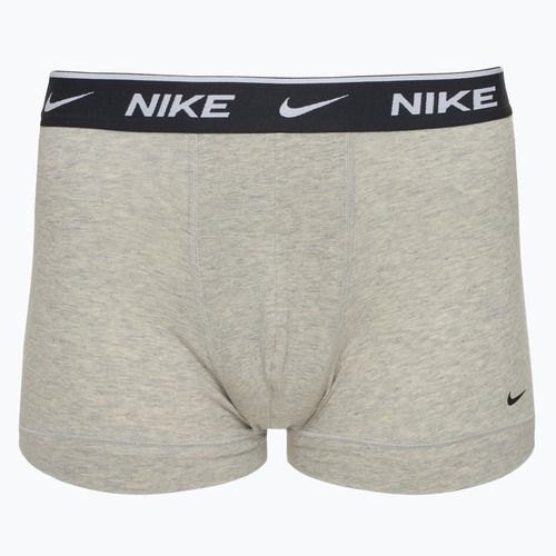 Pánské boxerky  Nike Everyday Cotton Stretch Trunk 3 páry white/grey heather/black