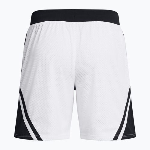Pánské basketbalové šortky Under Armour Curry Mesh Short 4 white/black/white