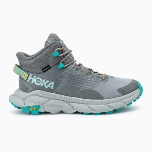 Pánské turistické boty HOKA Trail Code GTX galactic grey/electric aqua