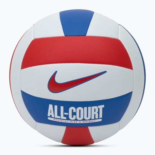 Volejbalový míč Nike All Court Volleyball white/university red/game royal/university red velikost 5